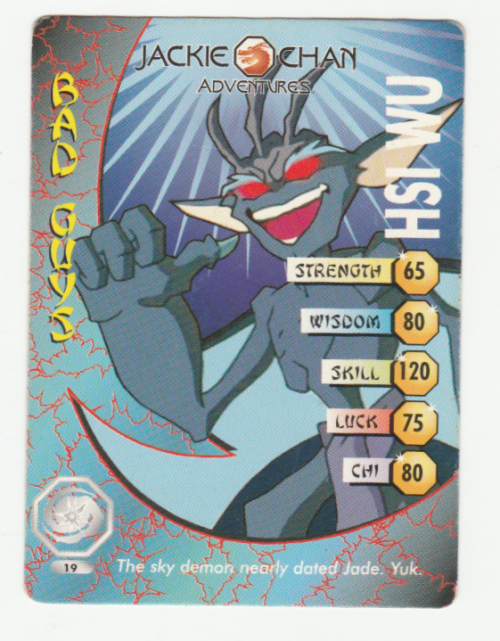 Jackie Chan Adventures - Demon Vortex Card 19 Hsi Hu - Regular Card