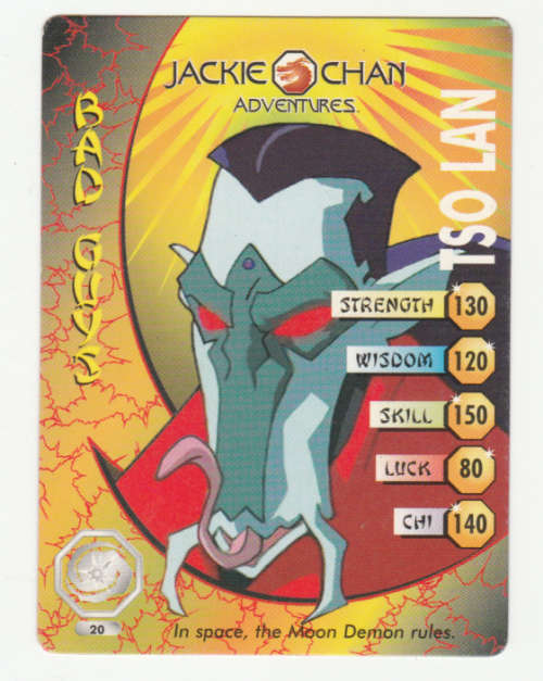 Jackie Chan Adventures - Demon Vortex Card 20 Tso Lan - Regular Card