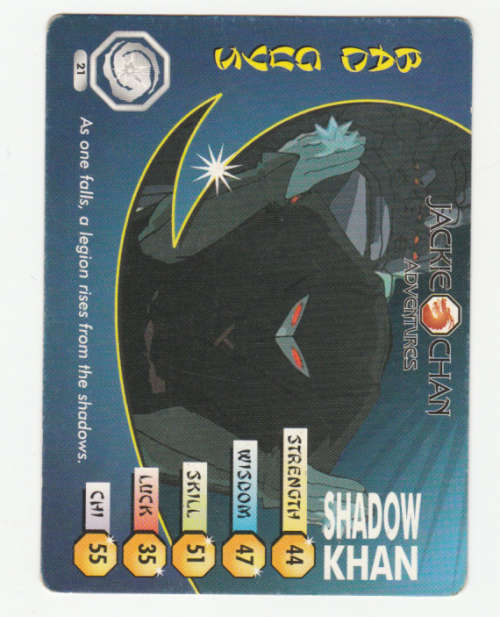 Jackie Chan Adventures - Demon Vortex Card 21 Shadow Khan - Regular Card