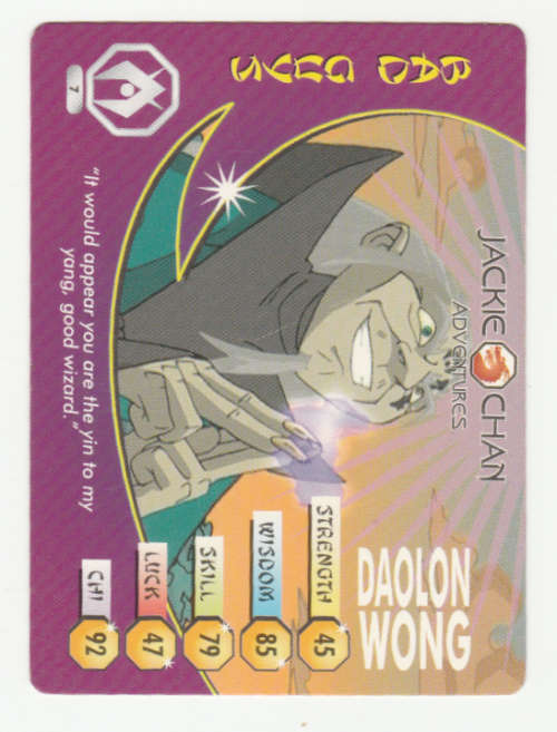 Jackie Chan Adventures -Daolon Wong Card 7 Daolong Wong - Regular Card