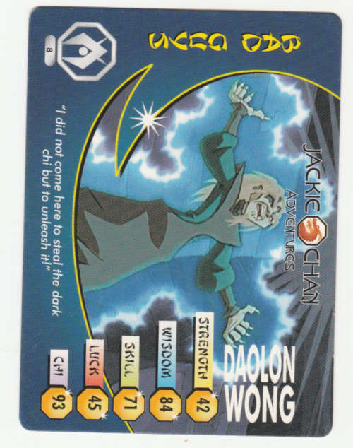 Jackie Chan Adventures -Daolon Wong Card 8 Daolong Wong - Regular Card