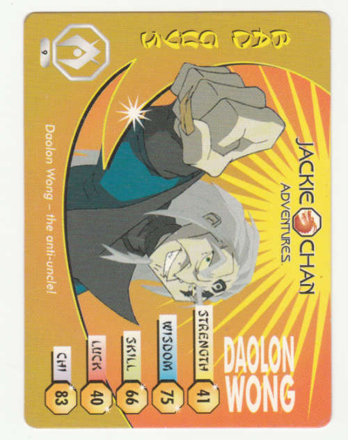 Jackie Chan Adventures -Daolon Wong Card 9 Daolon Wong - Regular Card