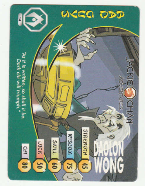 Jackie Chan Adventures - Daolong Wong Card 14 Daolon Wong - Regular Card