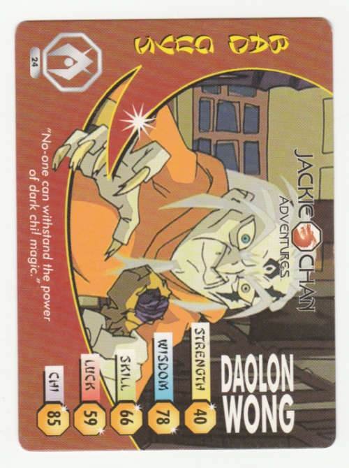 Jackie Chan Adventures - Daolong Wong Card 24 Daolon Wong - Regular Card