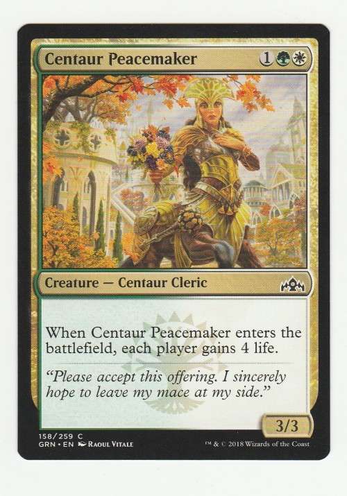 Magic the Gathering 2018 (NM) - Centaur Peacemaker - Common - Guilds of Ravnica