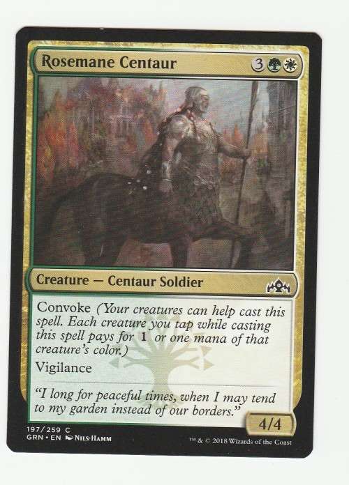 Magic the Gathering 2018 (NM) - Rosemane Centaur - Common - Guilds of Ravnica