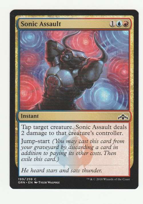 Magic the Gathering 2018 (NM) - Sonic Assault - Common - Guilds of Ravnica