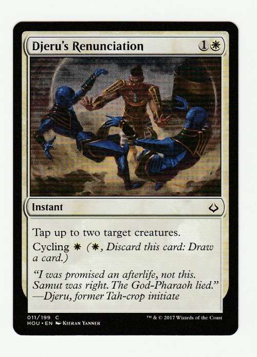 Magic the Gathering 2017 (NM) - Djeru`s Renunciation - Hour of Devastation