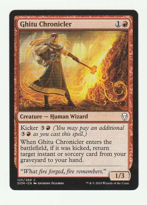 Magic the Gathering 2018 (NM) - Ghitu Chronicler- Dominaria