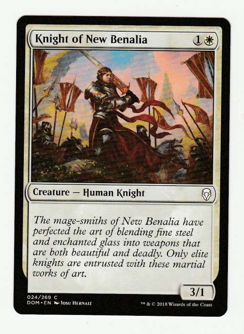 Magic the Gathering 2018 (NM) - Knight of New Benalia - Dominaria