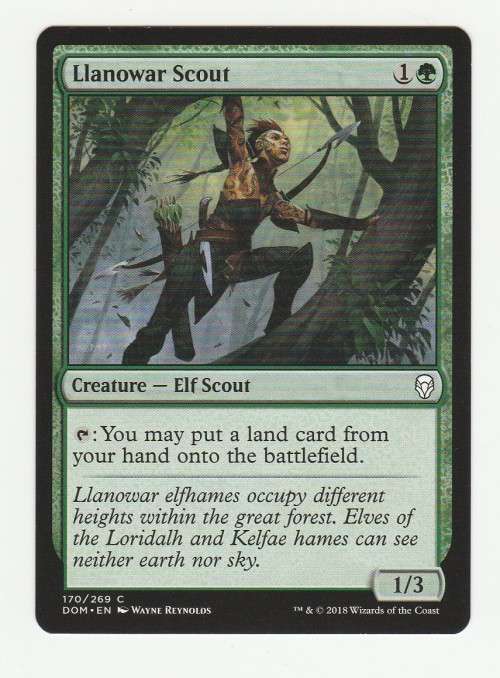 Magic the Gathering 2018 (NM) - Llanowar Scout - Dominaria