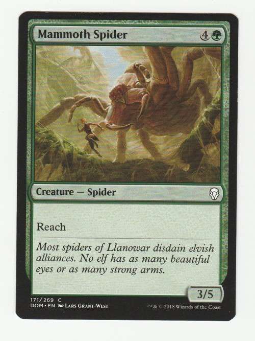 Magic the Gathering 2018 (NM) - Mammoth Spider - Dominaria