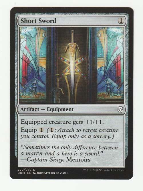 Magic the Gathering 2018 (NM) - Short Sword - Dominaria