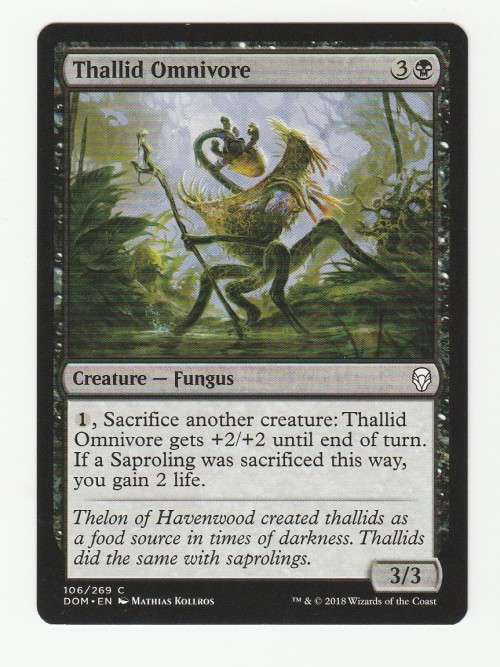 Magic the Gathering 2018 (NM) - Thallid Omnivore - Dominaria