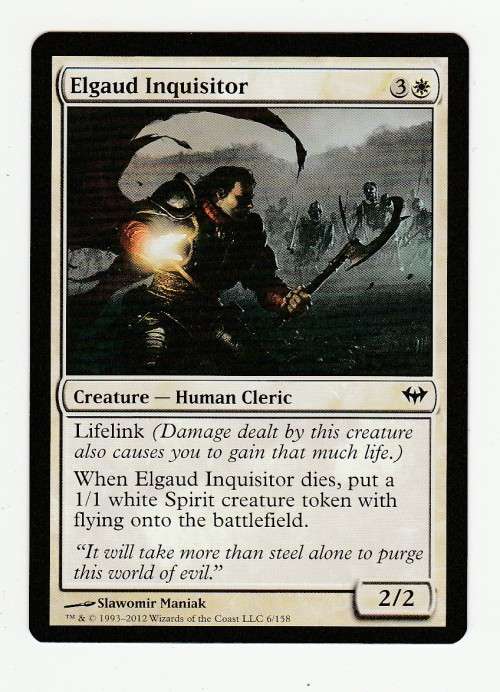 Magic the Gathering 1993-2012 (NM) - Elgaud Inquisitor - Dark Ascension