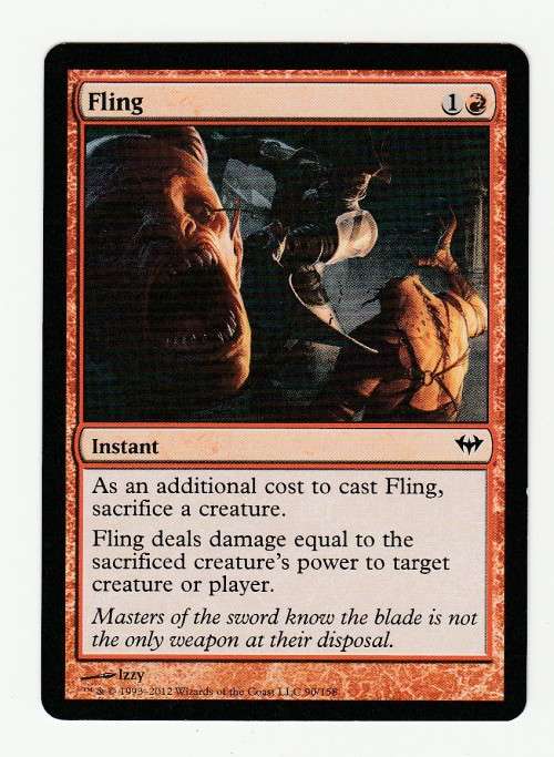 Magic the Gathering 1993-2012 (NM) - Fling - Dark Ascension