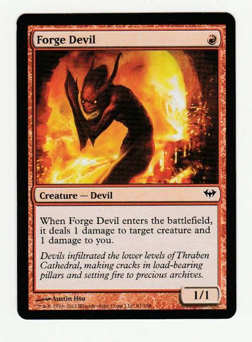 Magic the Gathering 1993-2012 (NM) - Forge Devil - Dark Ascension
