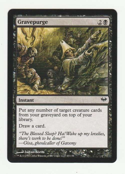 Magic the Gathering 1993-2012 (NM) - Gravepurge - Dark Ascension