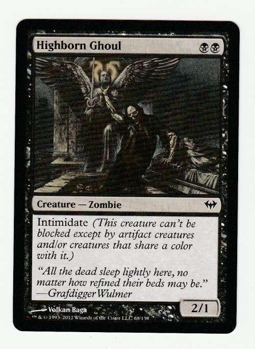 Magic the Gathering 1993-2012 (NM) - Highborn Ghoul - Dark Ascension