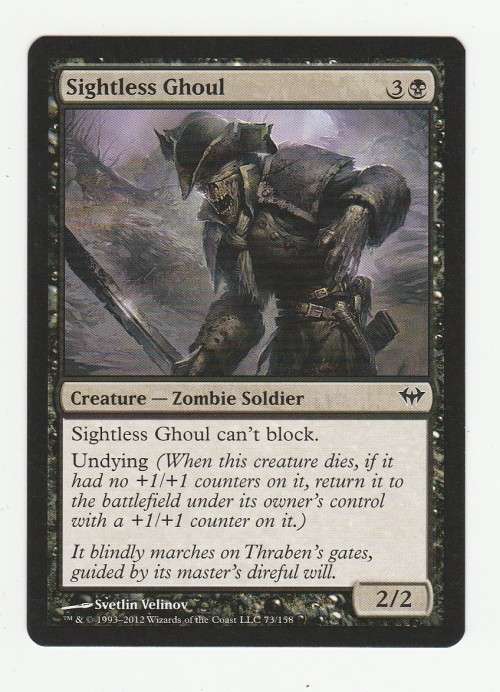 Magic the Gathering 1993-2012 (NM) - Sightless Ghoul - Dark Ascension