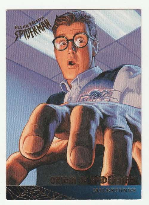 1995 Fleer Ultra Spider-Man (Marvel) - Origin of Spider-Man 85 - Milestones - Greg & Tim Hildebrandt