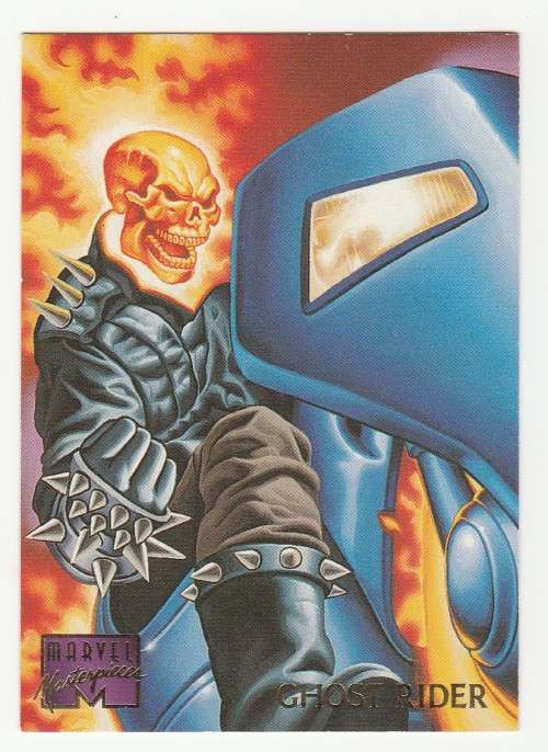 1995 Fleer Marvel Masterpieces  - Ghost Rider 39 - Enemy - Scanlan