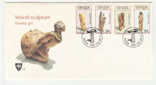 1987 Venda Wood Sculpture FDC 2.6