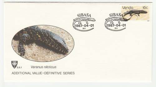 1987 Venda Stamp Value Additional to 2nd Definitive Series FDC 2.5.1