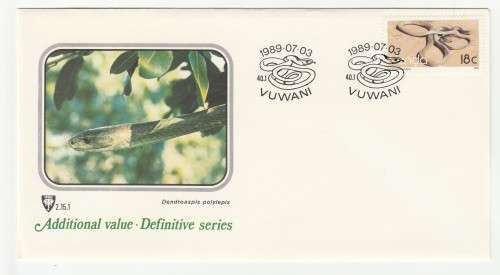 1989 Venda Additional Stamp Value to Definitive Series FDC 2.15.1
