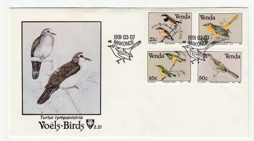 1991 Venda Birds of Venda FDC 2.21