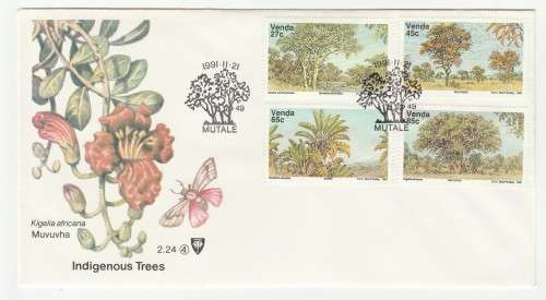 1991 Venda Indigenous Trees 4th Set FDC 2.24 4
