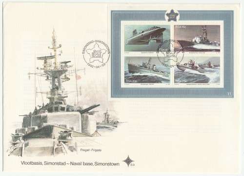 1982 RSA Simonstown Naval Base FDC S9