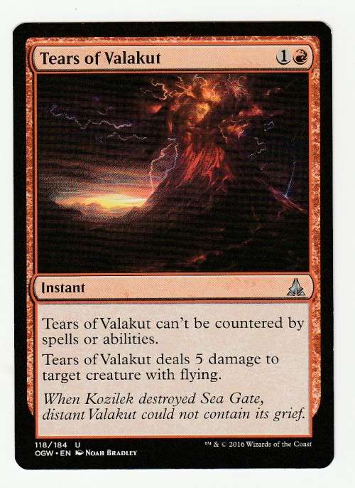Magic the Gathering 2016 (NM) - Tears of Valakut - Uncommon - Oath of the Gatewatch