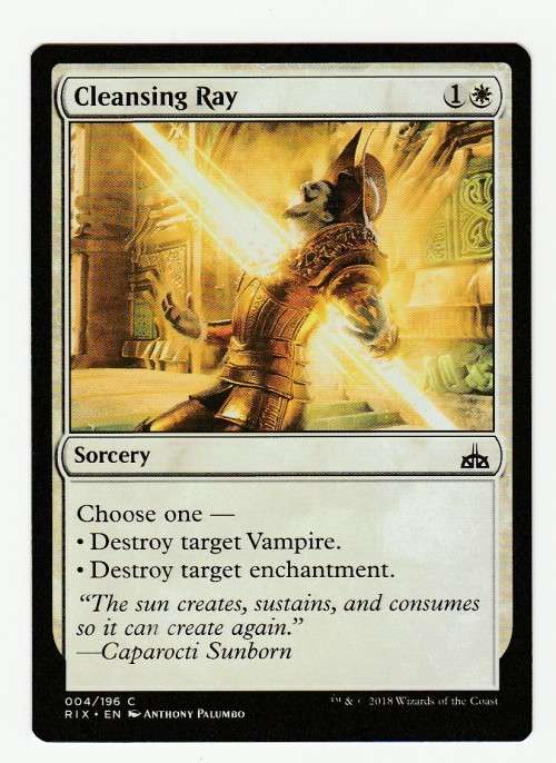 Magic the Gathering 2018 (NM) - Cleansing Ray - Common - Rivals of Ixalan