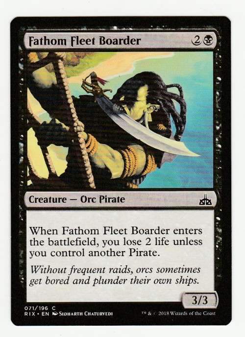 Magic the Gathering 2018 (NM) - Fathom Fleet Boarder - Common - Rivals of Ixalan