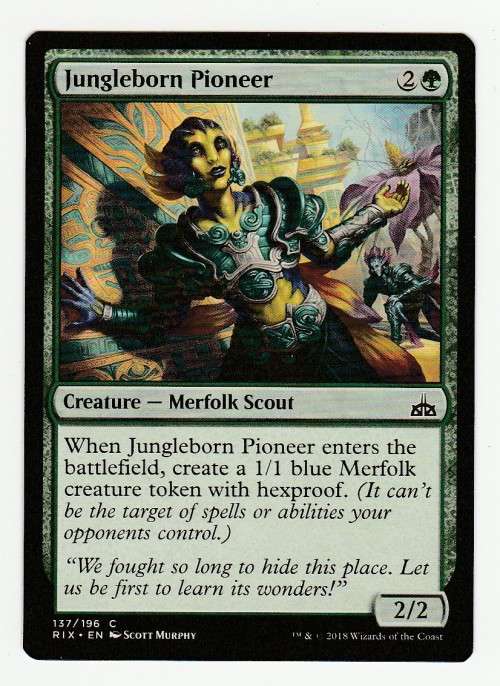 Magic the Gathering 2018 (NM) - Jungleborn Pioneer - Common - Rivals of Ixalan