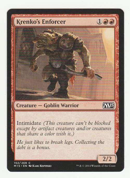 Magic the Gathering 2014 (NM) - Krenkos` Enforcer - Common - Magic 2015