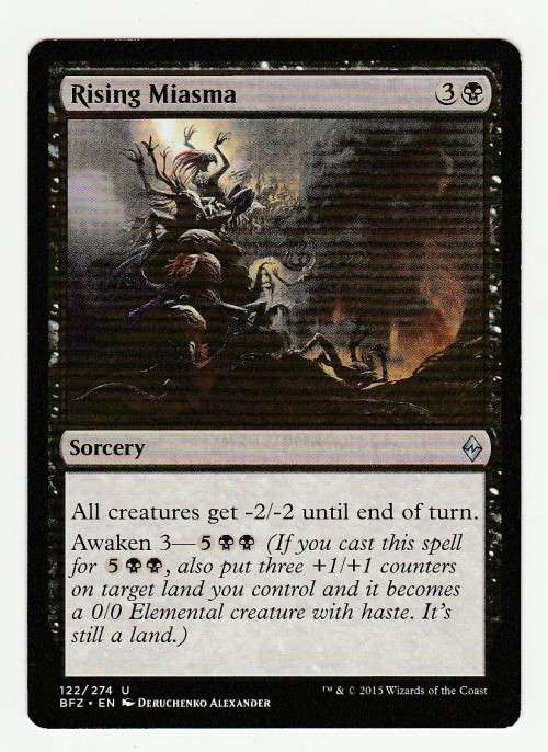Magic the Gathering 2015 (NM) - Rising Miasma - Uncommon - Battle of Zendikar
