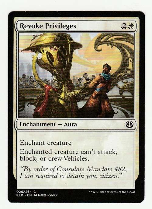 Magic the Gathering 2016 (NM) - Revoke Privileges - Common - Kaladesh
