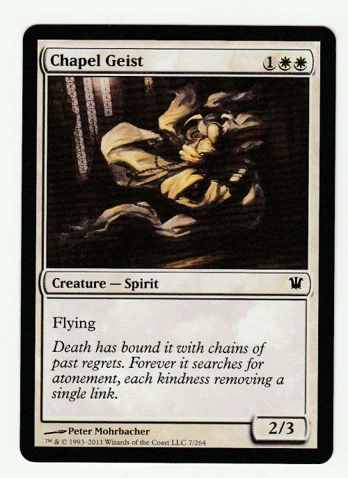 Magic the Gathering 1993 - 2011 (NM) - Chapel Geist - Common - Innistrad