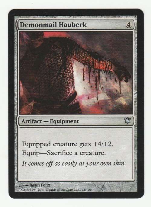 Magic the Gathering 1993 - 2011 (NM) - Demonmail Hauberk - Uncommon - Innistrad