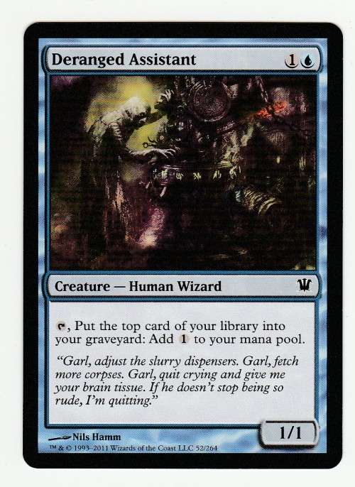 Magic the Gathering 1993 - 2011 (NM) - Deranged Assistant - Common - Innistrad