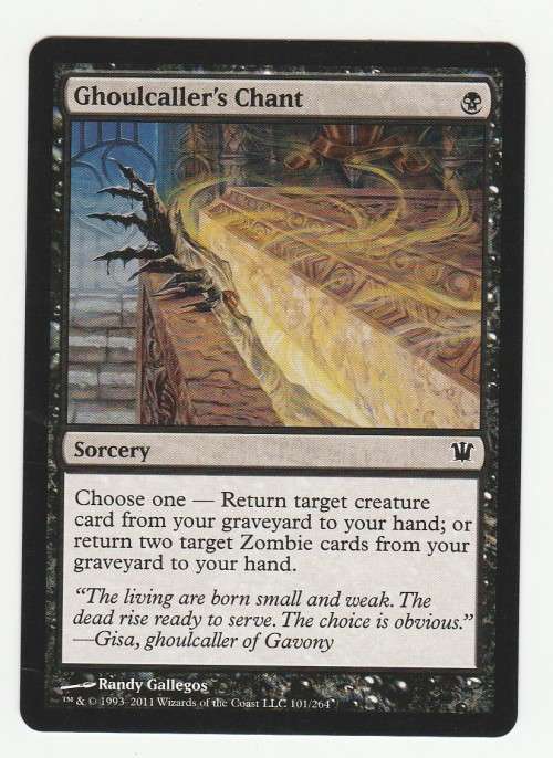 Magic the Gathering 1993 - 2011 (NM) - Ghoulcaller`s Chant - Common - Innistrad
