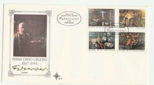 1985 RSA Frans David Oerder FDC 4.11
