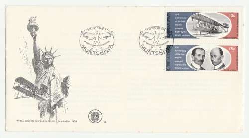 1978 Bophuthatswana 75th Anniversary of the First Powered Flight by the Wright Brothers FDC 1.5