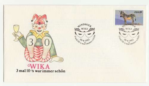 1982 South-West Africa 30 Year Wika Commemorative Cover