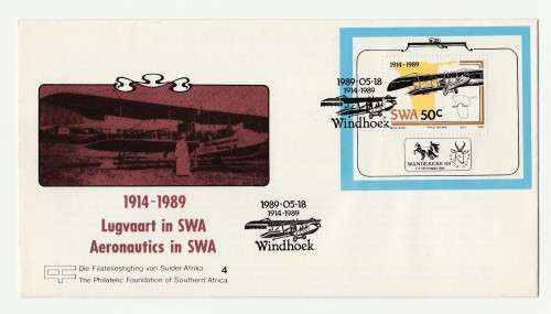 1989 South-West Africa Aeronautics in SWA The Philatelic Foundation of Southern Africa