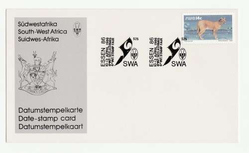 1986 South-West Africa Essen Date-Stamp Card