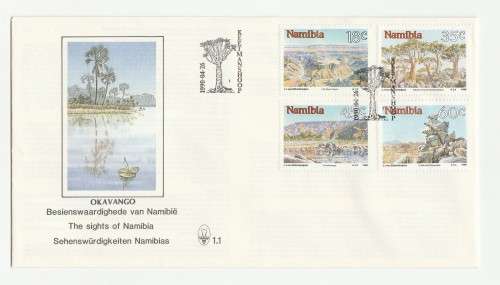 1990 Namibia The Sights of Namibia FDC 1.1