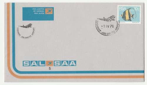 1976 RSA SAA Jan Smuts Airport Commemorative Cover 5